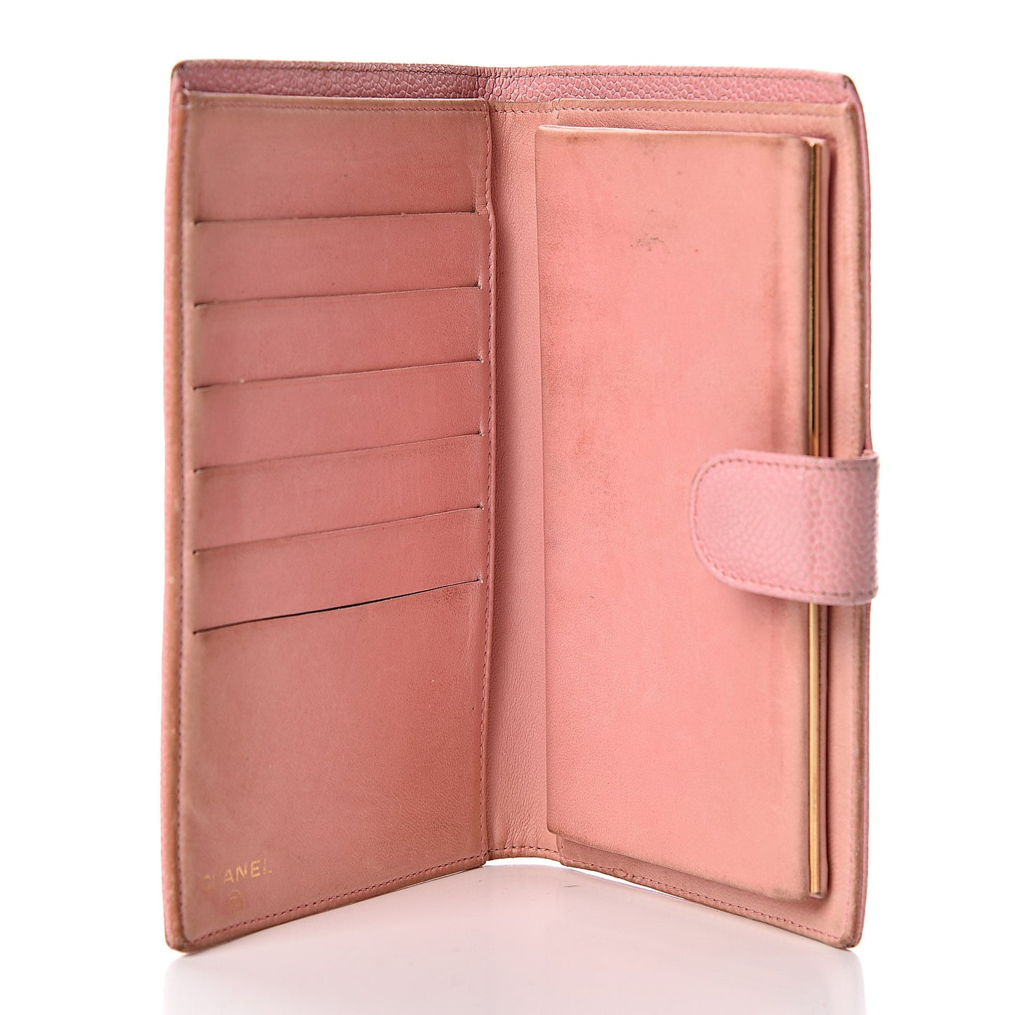 Caviar Timeless CC French Wallet Pink