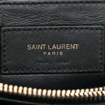 Saint Laurent Calfskin Y Quilted Monogram Small Loulou Chain Satchel Black 6 of 13