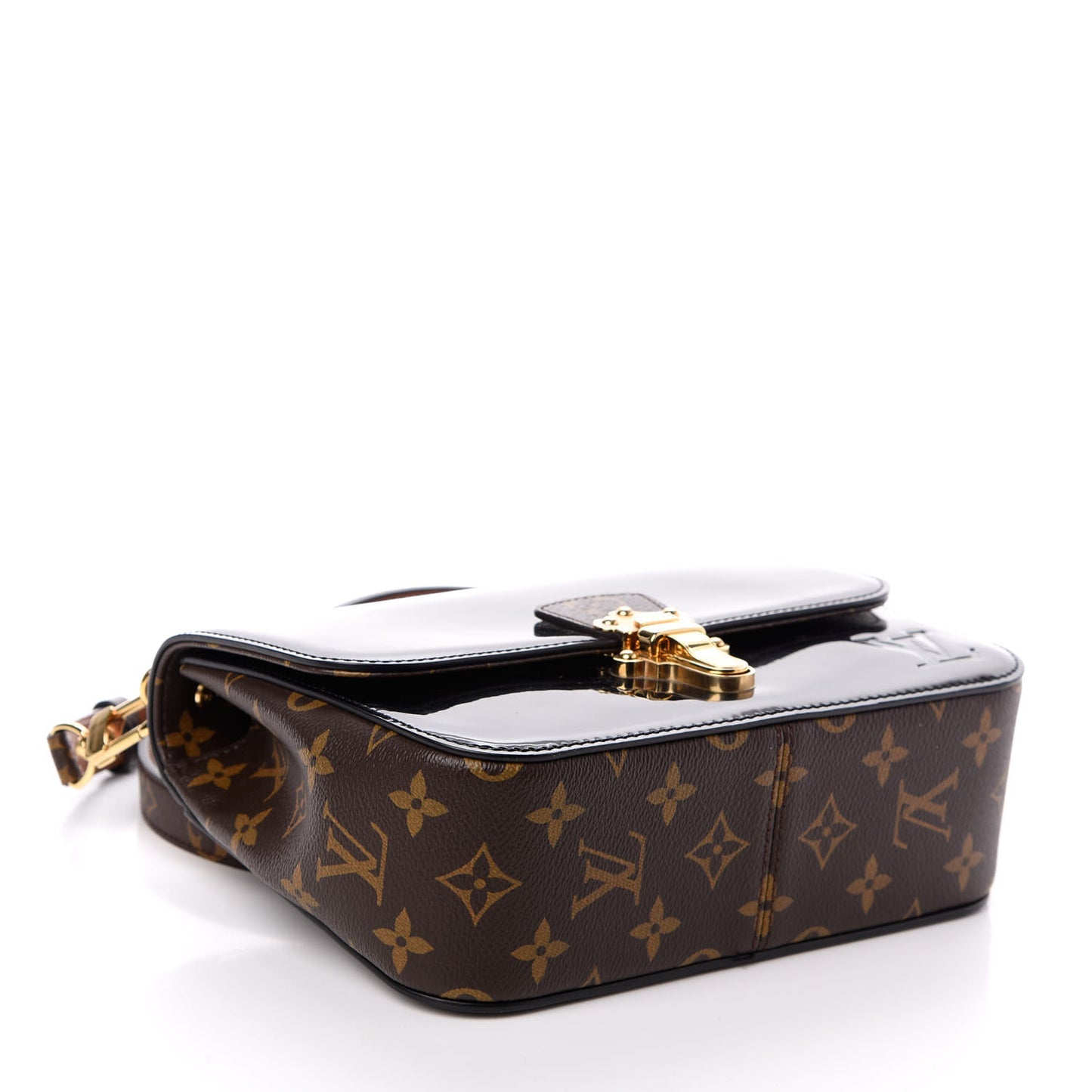 Patent Calfskin Monogram Cherrywood BB Black