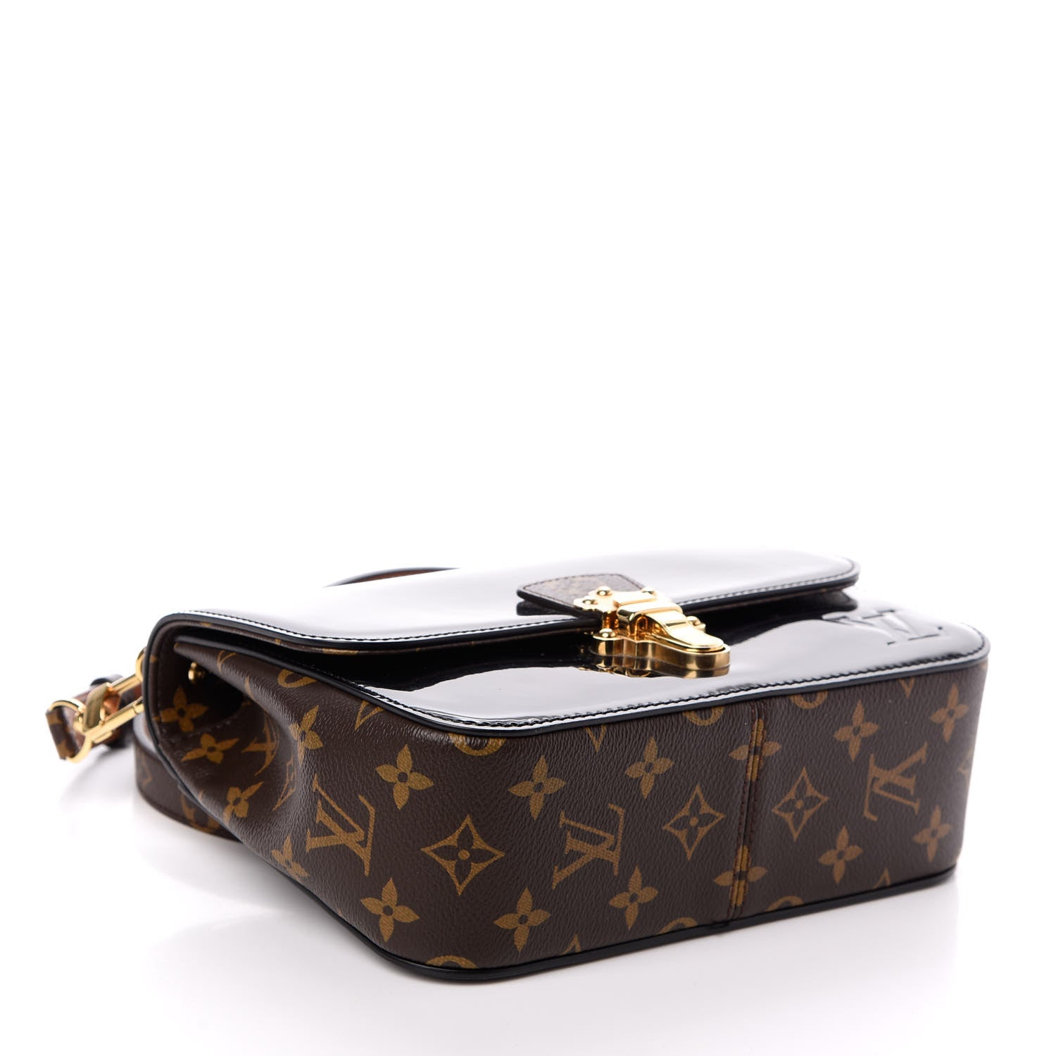 Louis Vuitton Patent Calfskin Monogram Cherrywood BB Black 5 of 10