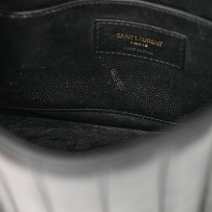 Saint Laurent Lambskin Matelasse Monogram Medium Vicky Chain Bag Black 13 of 17