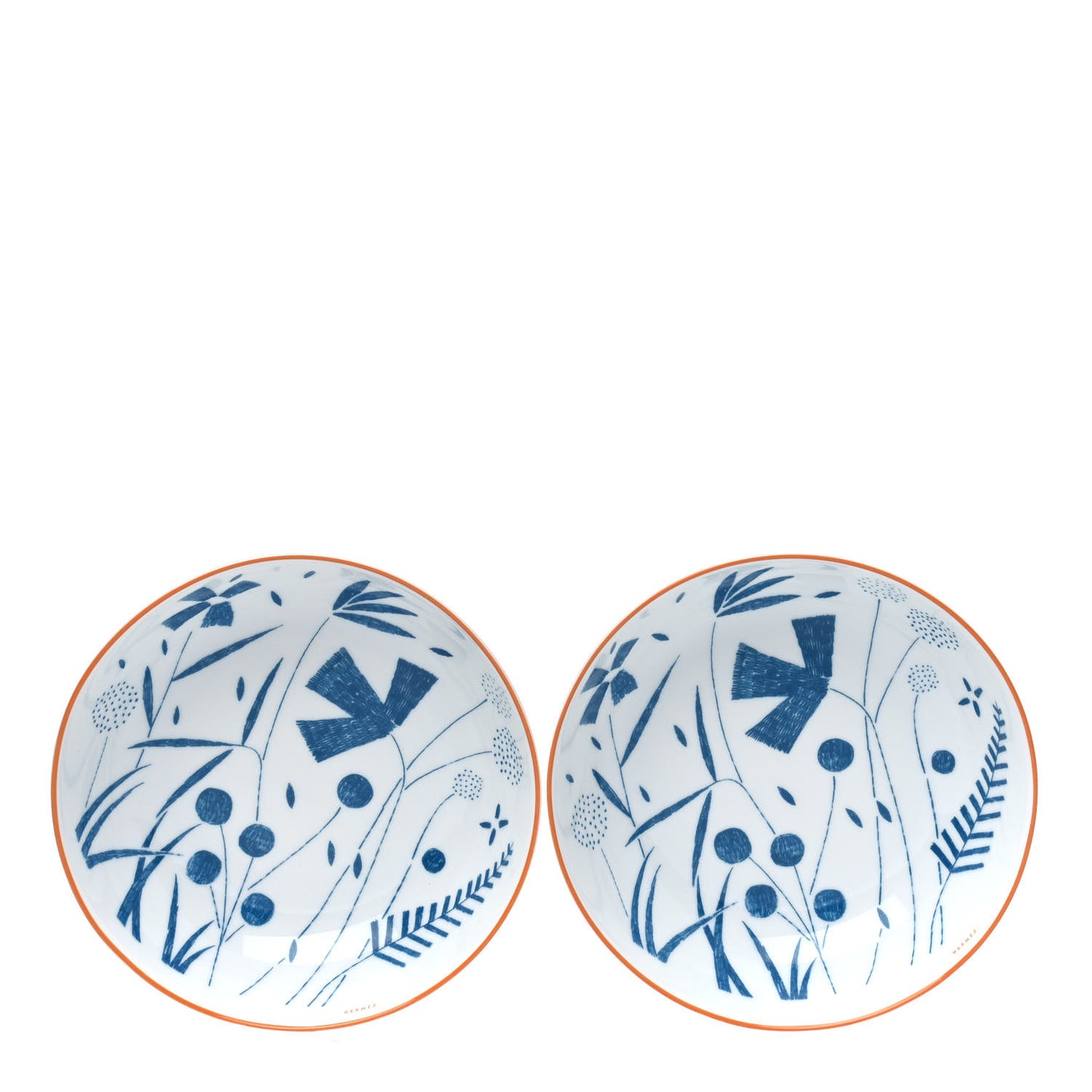 Porcelain Walk In The Garden Cereal Bowl Set of 2