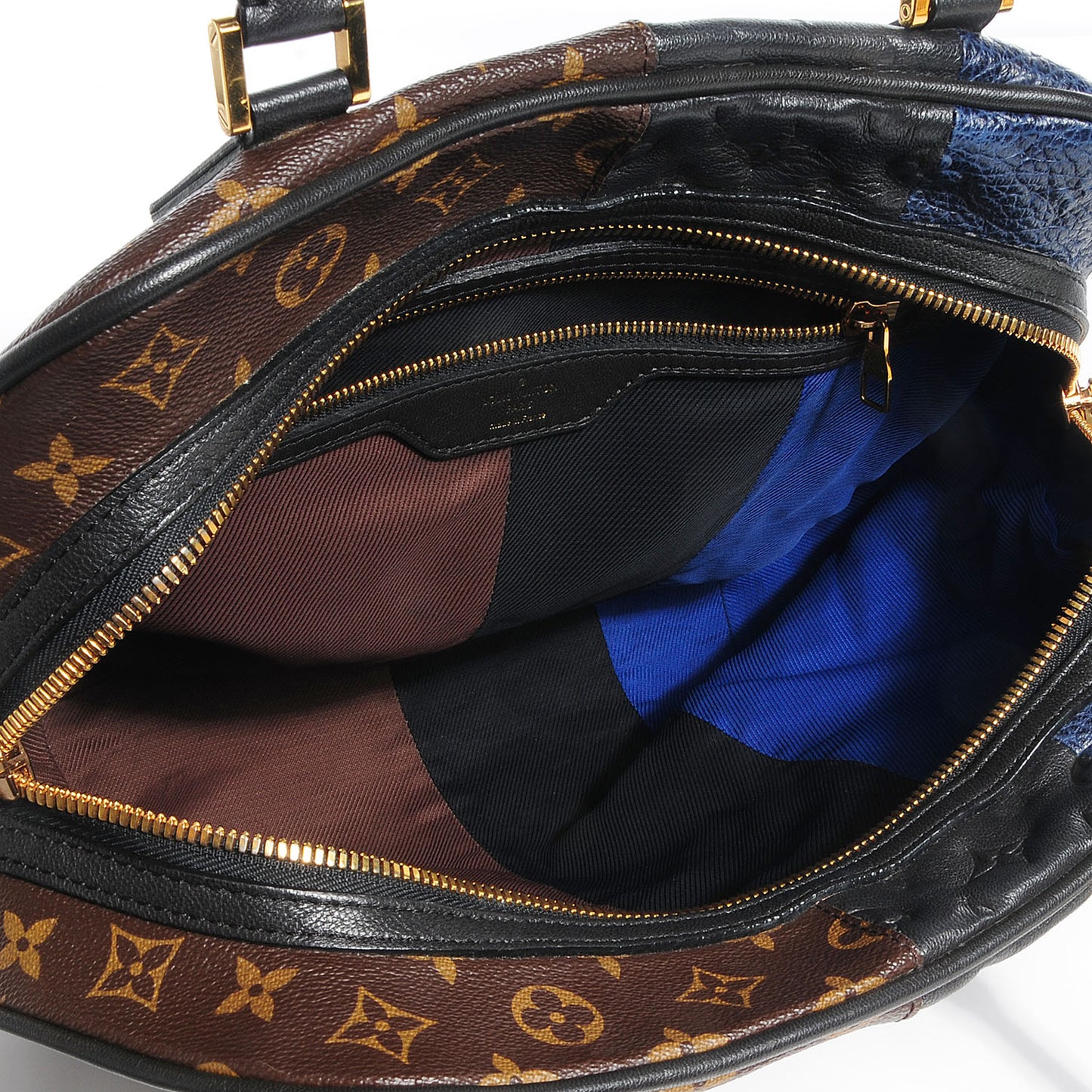 Monogram Stripes Medium Bag Marine