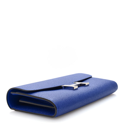Hermes Epsom Constance Long Wallet Bleu Electrique 4 of 7