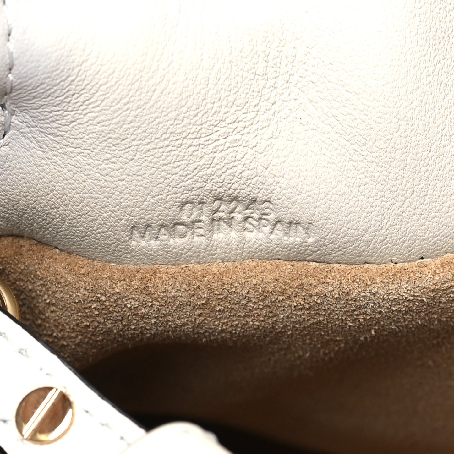 Calfskin Mini Flamenco Knot Clutch Angora