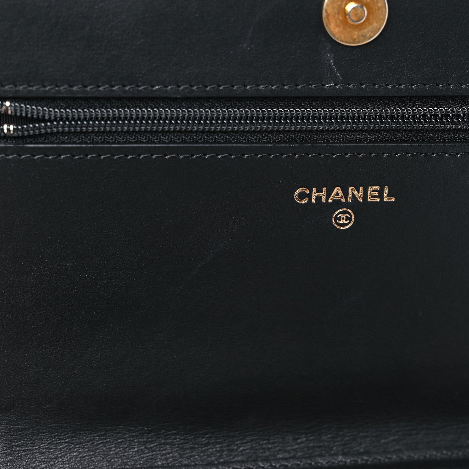 Chanel Caviar Quilted Boy Wallet On Chain WOC Black 11 of 15