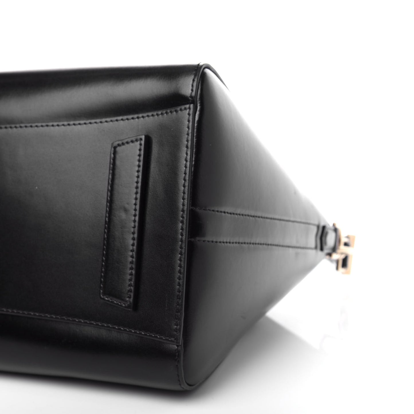 Shiny Lord Calfskin Medium Antigona Black