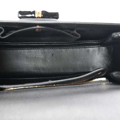 Gucci Shiny Polished Calfskin Medium Bamboo Diva Black 6 of 10