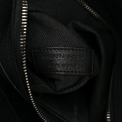 Saint Laurent Linen Calfskin Rive Gauche Tote Black 7 of 11
