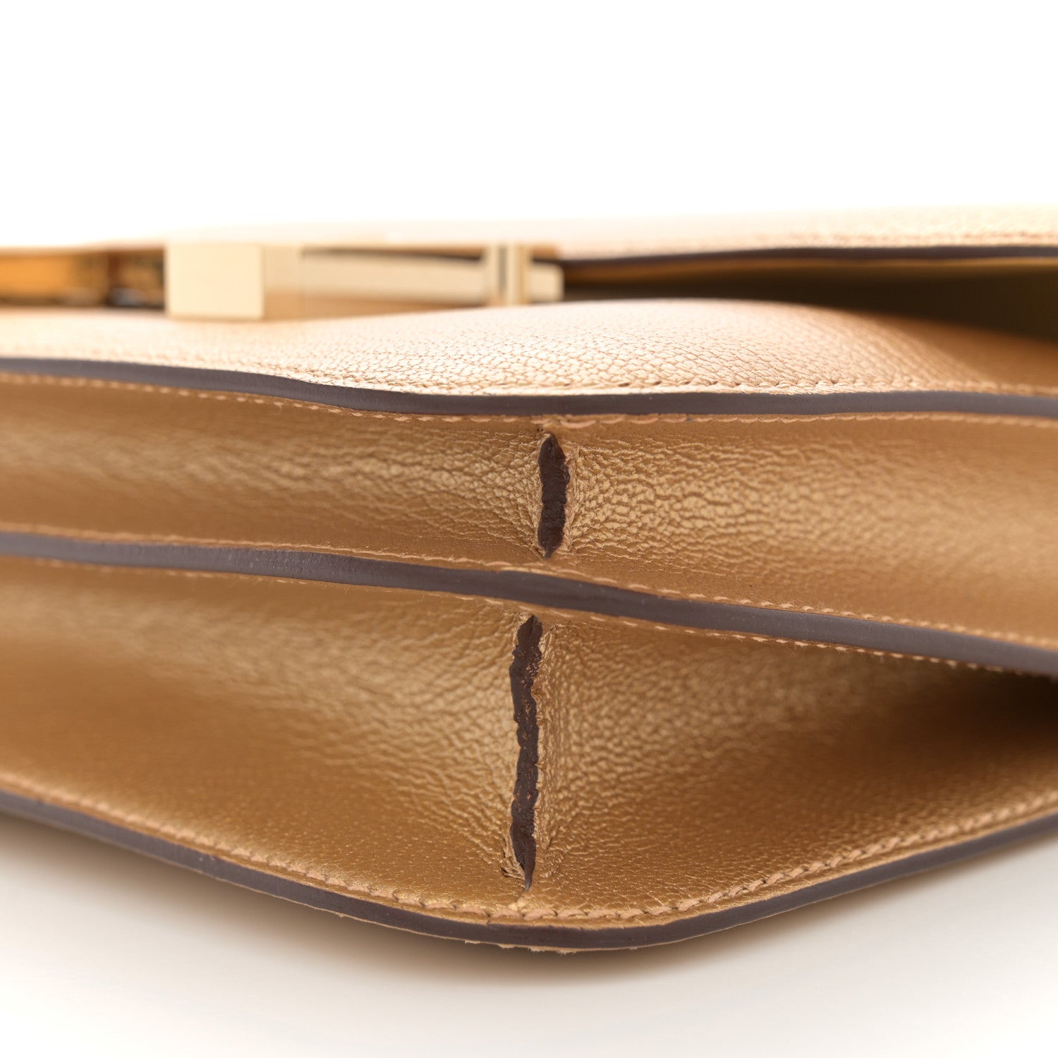 Hermes Metallic Chevre Chamkilight Constance 18 Doré 12 of 13