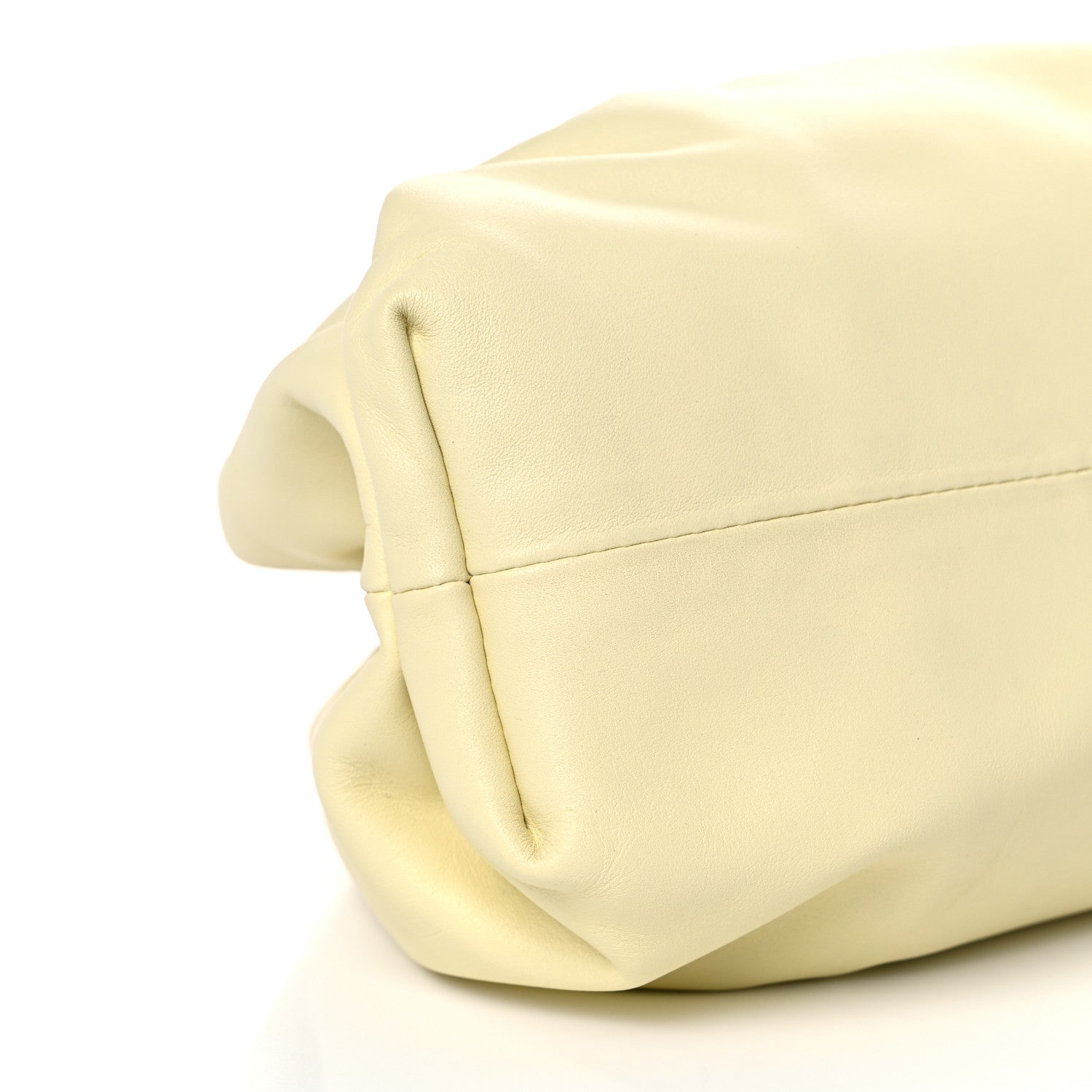 Bottega Veneta Smooth Butter Calf The Pouch Oversized Clutch Ice Cream 8 of 11
