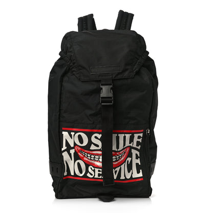 Stella McCartney Nylon No Smile Backpack Black 1 of 9