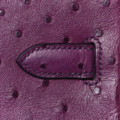 Hermes Ostrich Birkin 30 Violine 10 of 31