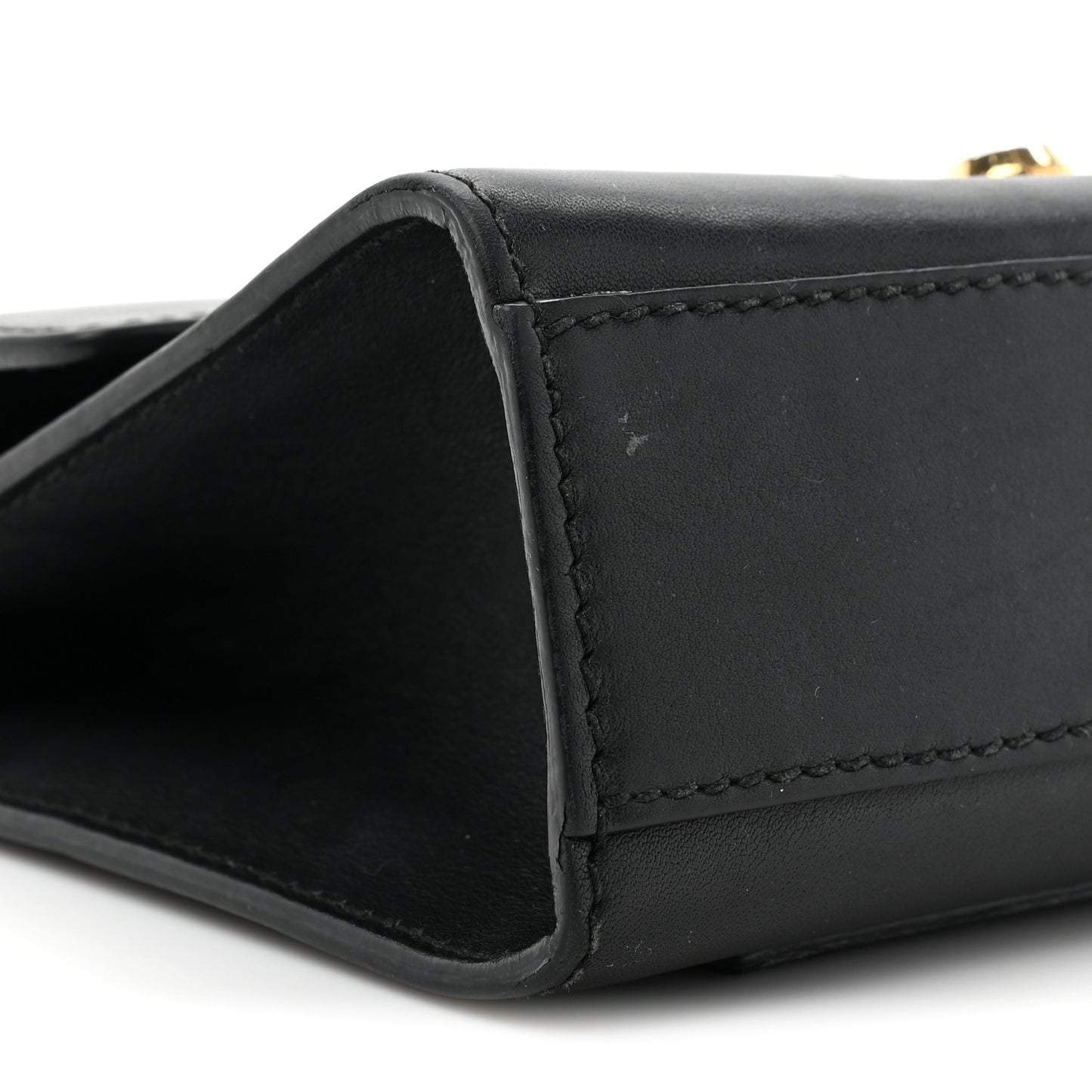 Calfskin Small Padlock Shoulder Bag Black