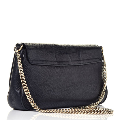 Gucci Pebbled Calfskin Medium Soho Flap Crossbody Black 3 of 10