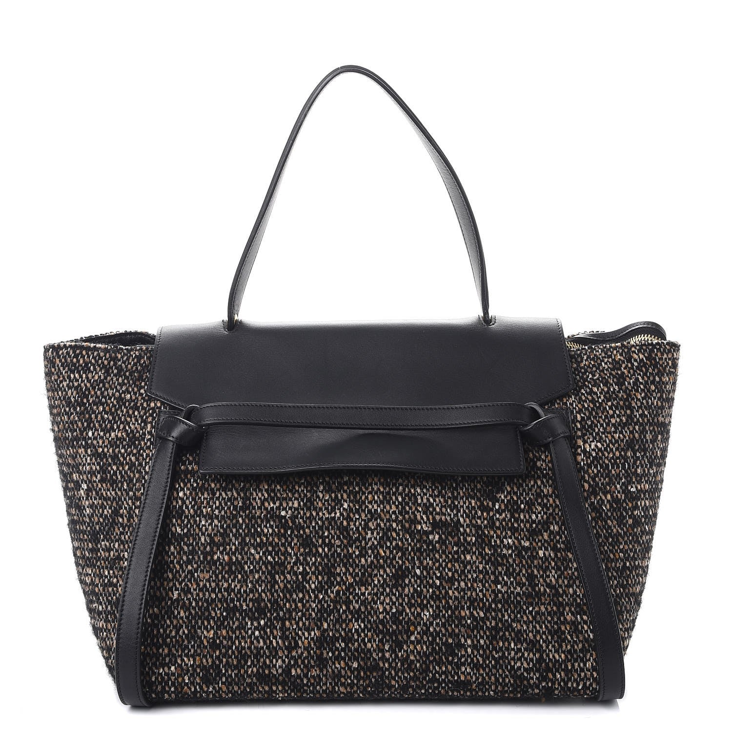 Celine Tweed Calfskin Small Belt Bag Black 1 of 10