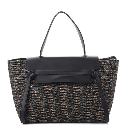 Celine Tweed Calfskin Small Belt Bag Black 1 of 10