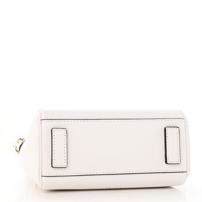 Versace Calfskin Medium La Medusa Top Handle Handbag Optical White 4 of 13