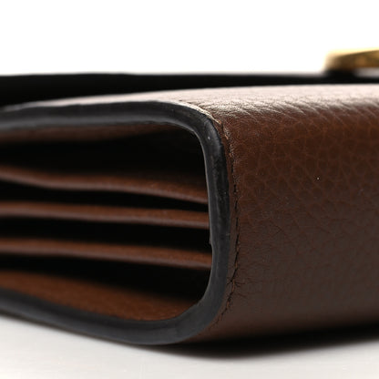 Gucci Cellarius Calfskin GG Marmont Chain Wallet Nut Brown 9 of 10