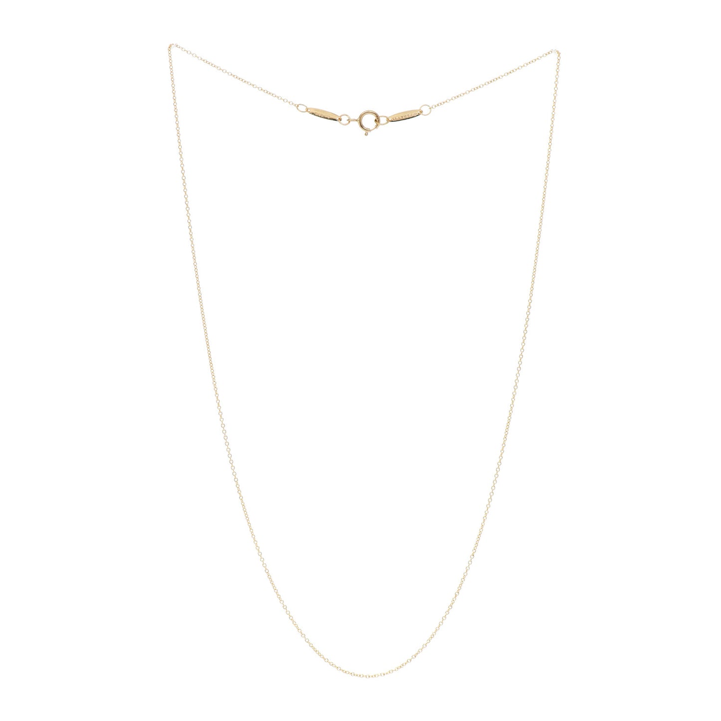 18K Yellow Gold Chain Necklace 16"