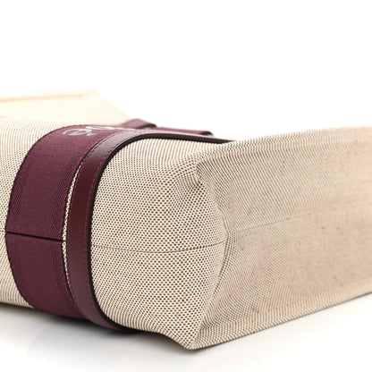 Chloe Cotton Calfskin Medium Woody Ribbon Tote Burgundy 6 of 10