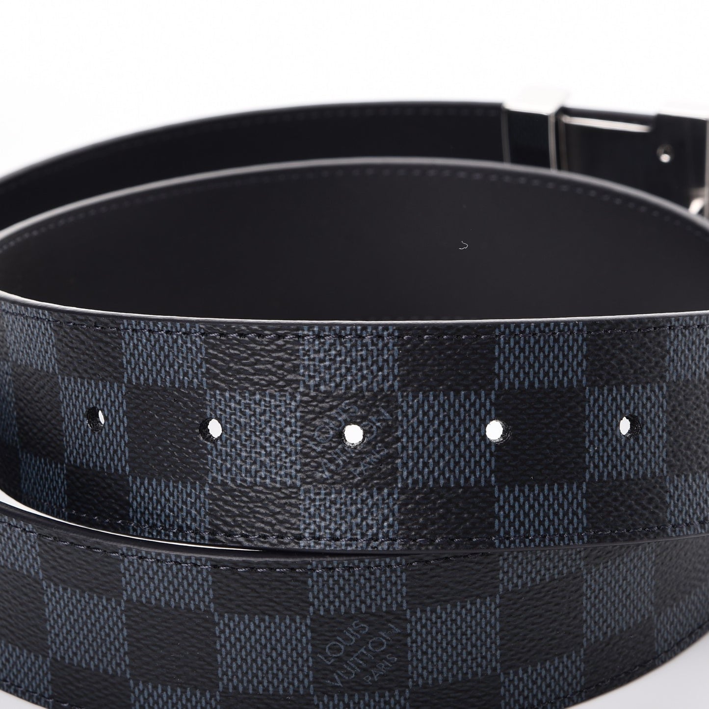 Damier Cobalt 40mm LV Initiales Belt 90 36
