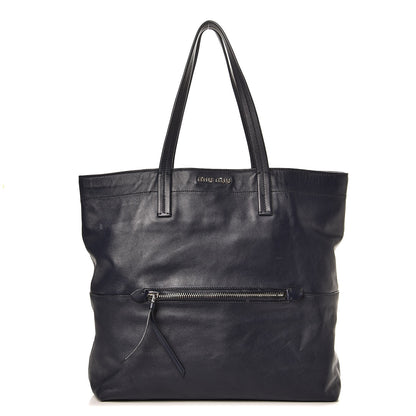 Miu Miu Vitello Soft Calf Shopping Tote Baltico 1 of 15
