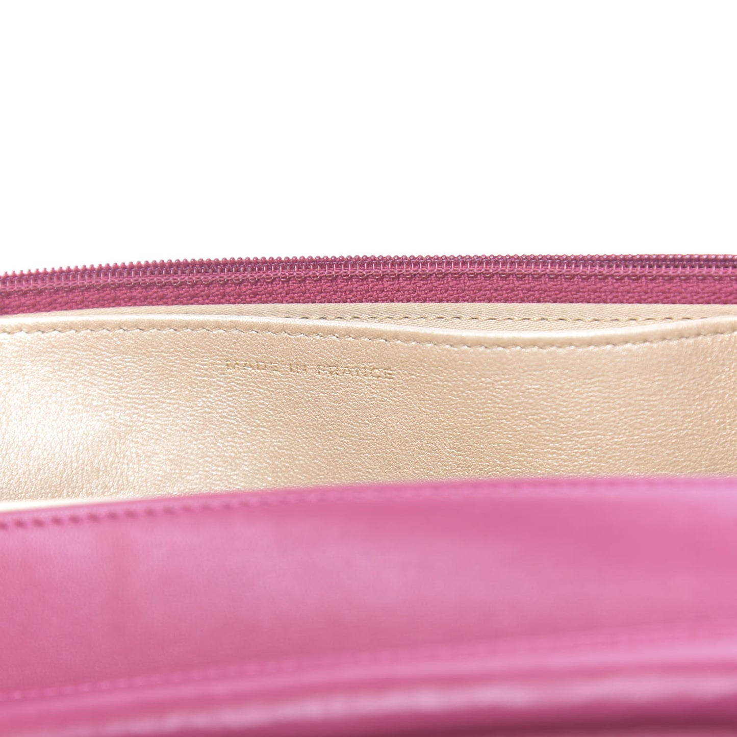 Lambskin Camellia Embossed Wallet On Chain WOC Pink