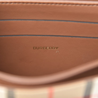 Burberry Cotton Canvas Vintage Check Small D-Ring Bag Brown 6 of 10