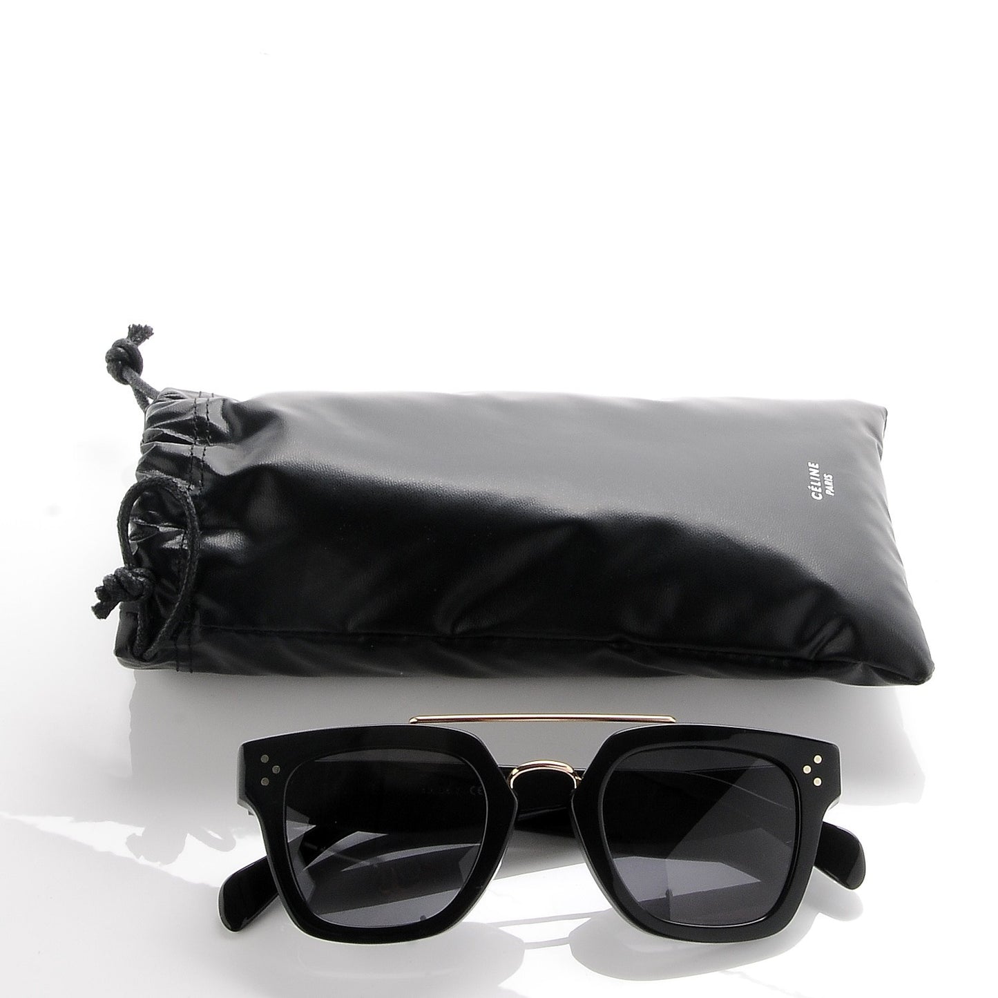 Acetate Bridge Sunglasses CL41077/S Black