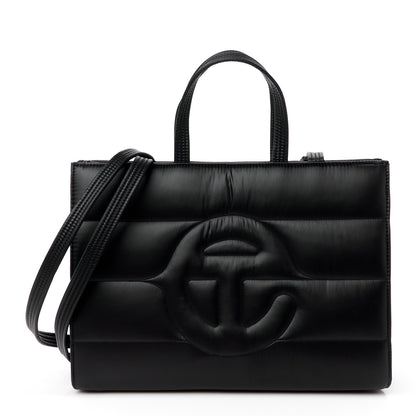 Telfar Nylon Medium Puff Shopping Bag Black 1 of 13