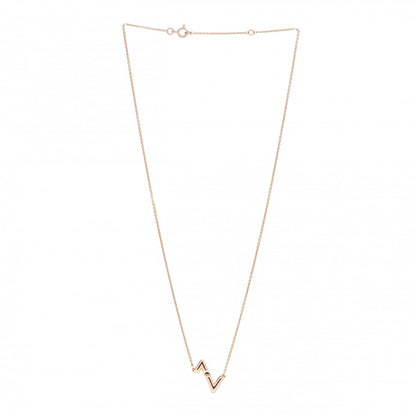 Louis Vuitton 18K Pink Gold LV Volt Upside Down Pendant Necklace 3 of 7