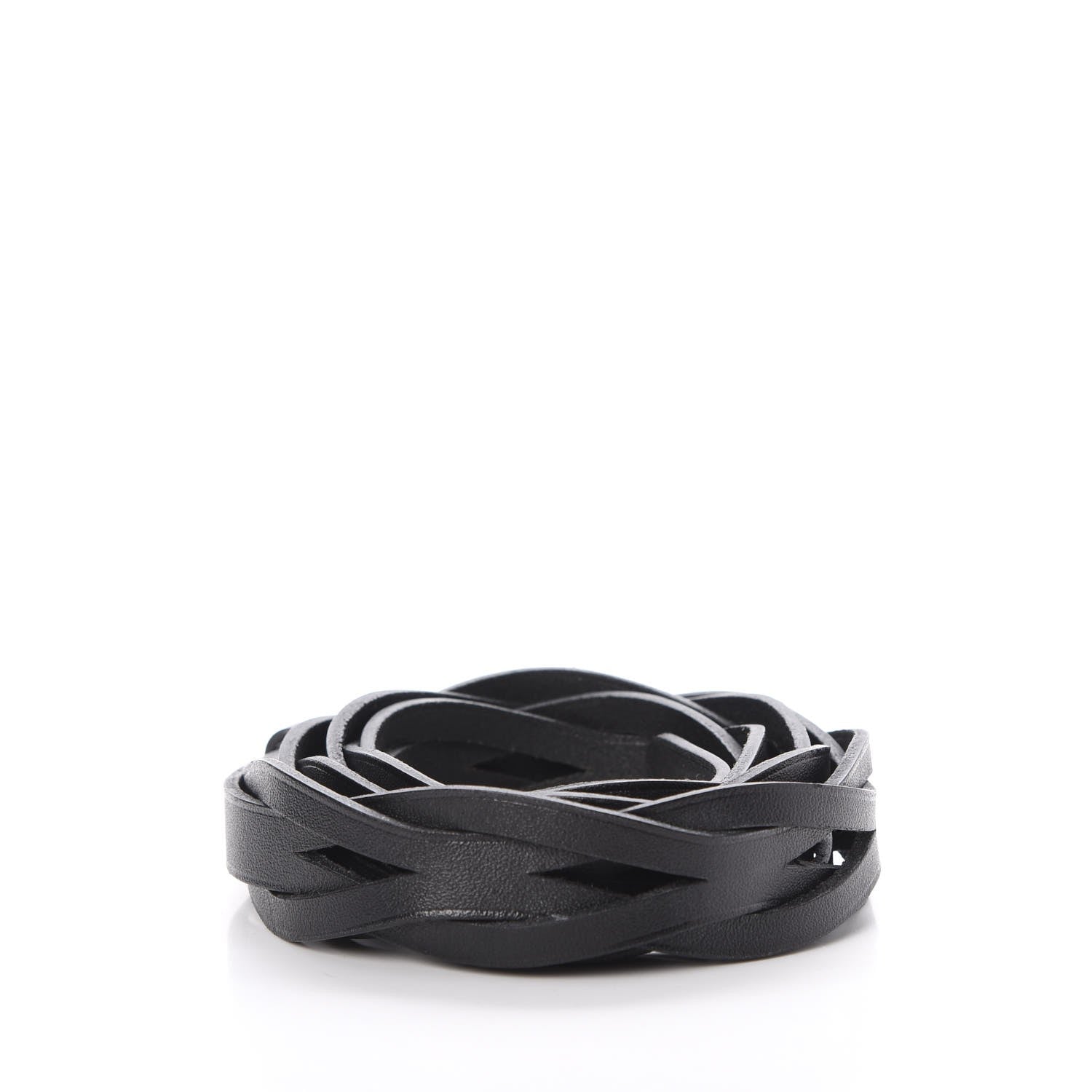 Hermes Vache Hunter Etriviere Braided Belt S Black 3 of 7