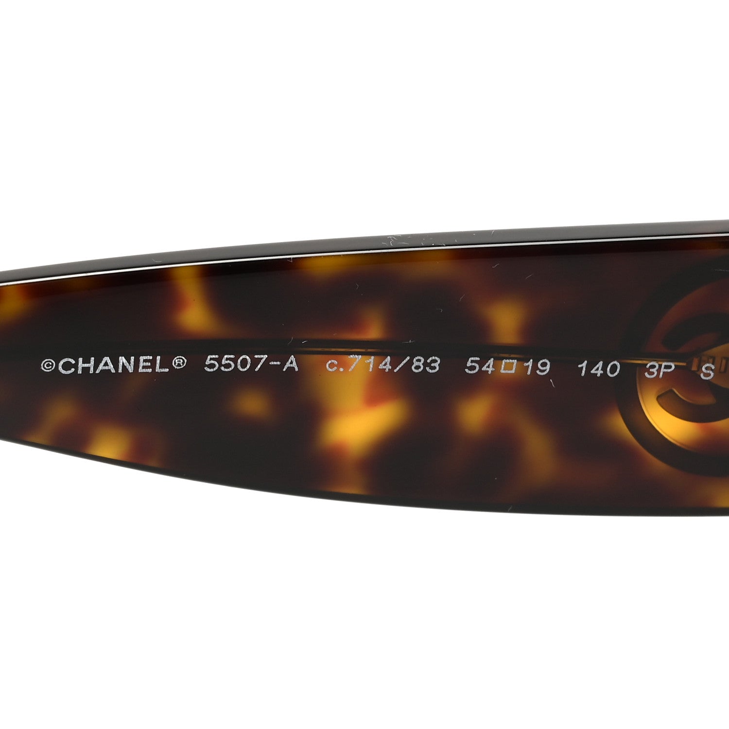 Chanel Acetate Rectangle Sunglasses 5507-A Tortoise 5 of 8