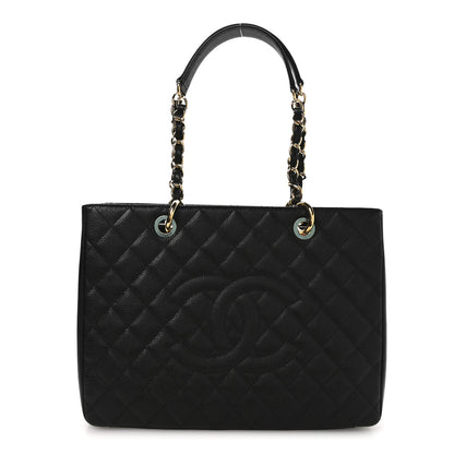 Chanel Caviar Quilted Grand Shopping Tote GST Black 1 of 11