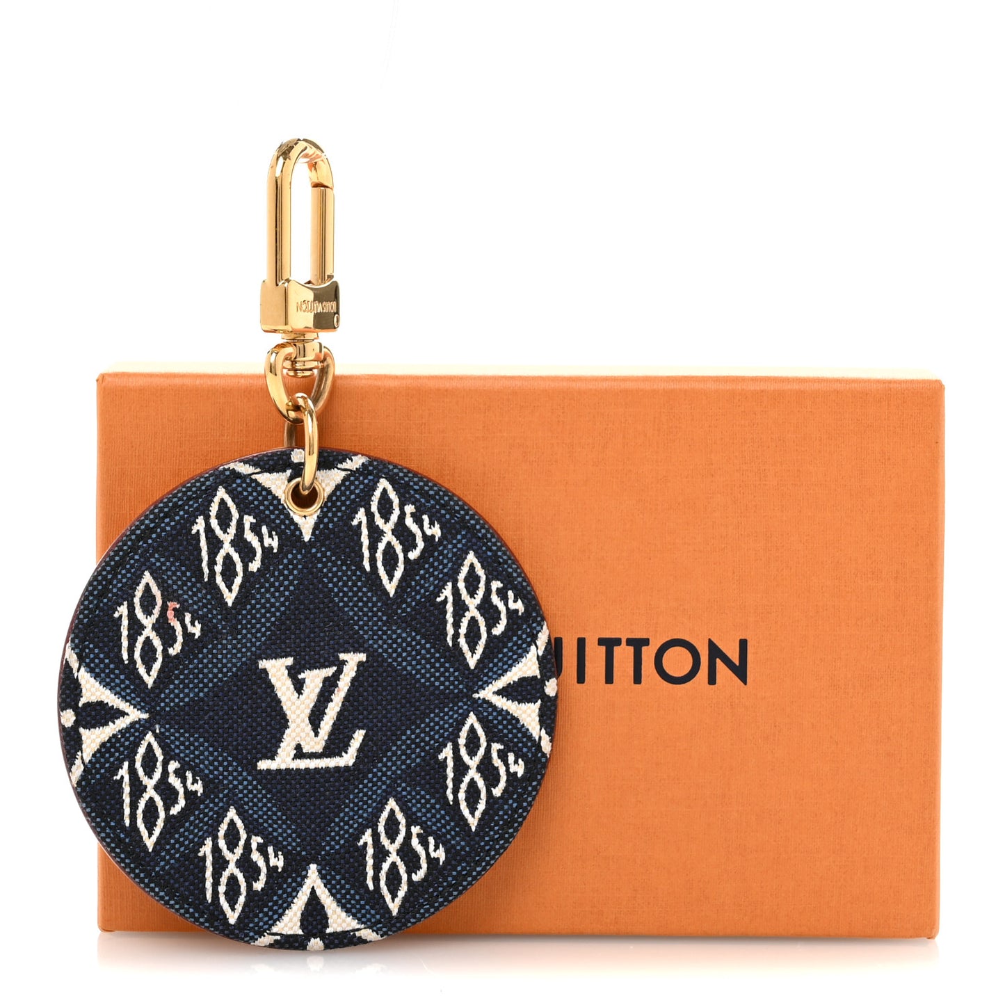 Jacquard Since 1854 Bag Charm Key Holder Blue