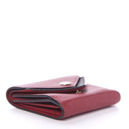 Louis Vuitton Grained Calfskin Monogram Double V Compact Wallet Rubis 4 of 6