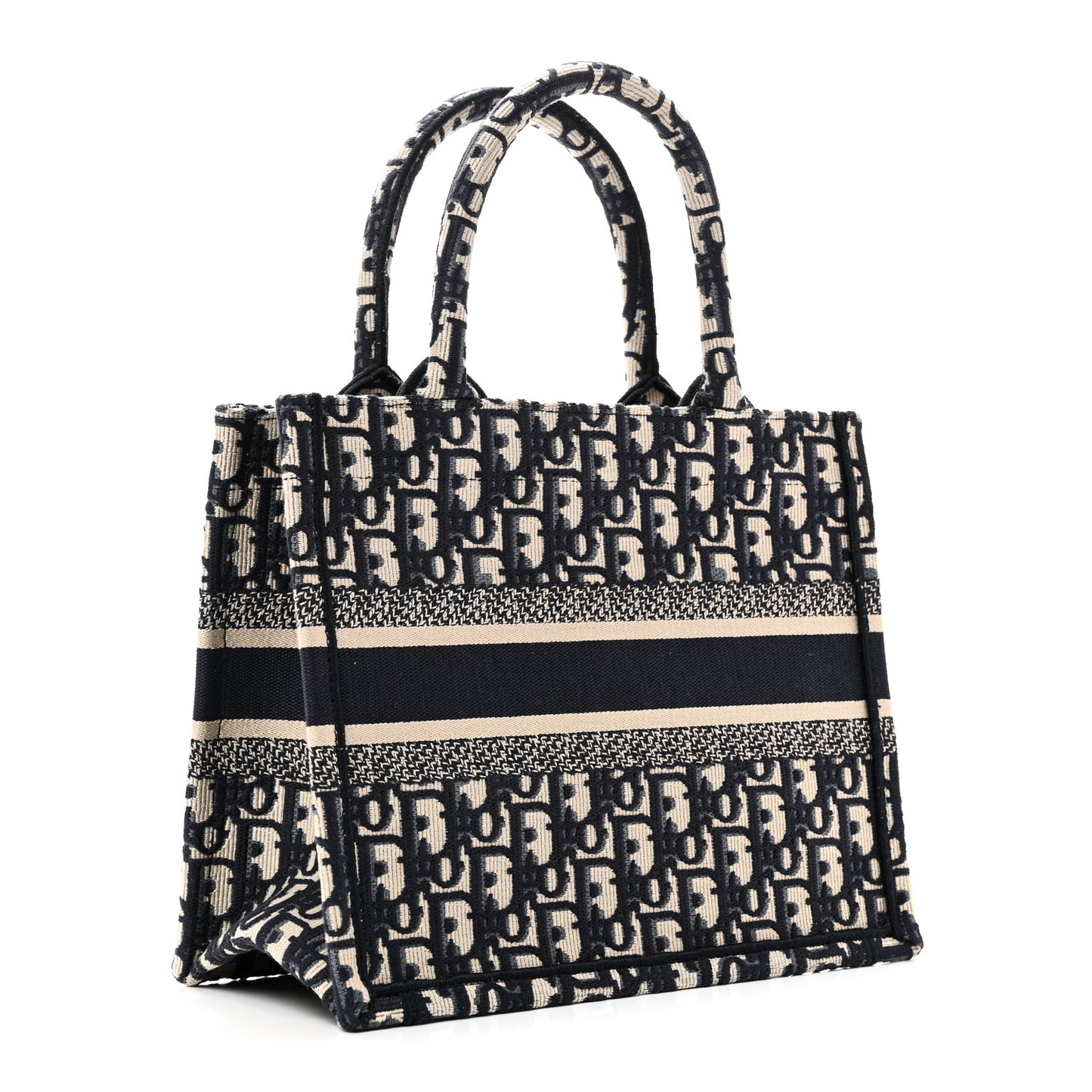 Oblique Small Book Tote Blue Multicolor