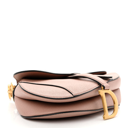Christian Dior Grained Calfskin Saddle Bag With Strap Blush 4 of 11