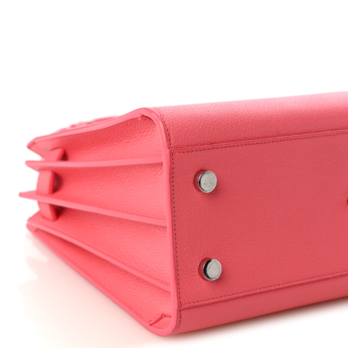 Grained Calfskin Baby Sac De Jour Rose Clair