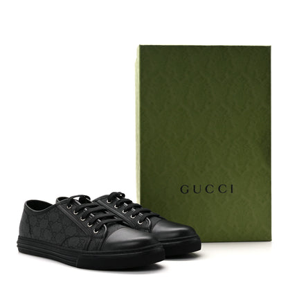 Gucci Monogram Mens Sneakers 9.5 Black Piombo 9 of 9
