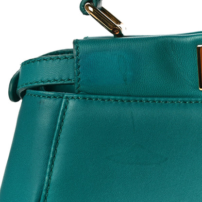 Fendi Nappa Mini Peekaboo Iconic Satchel Lago 15 of 22