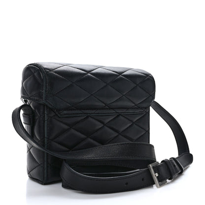 Saint Laurent Lambskin Quilted Monogram June Box Bag Black 3 of 12