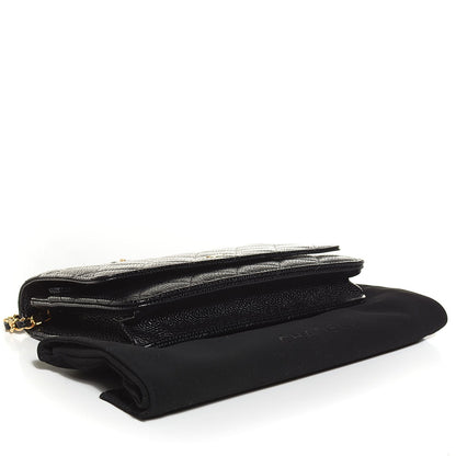 Chanel Caviar Quilted Wallet On Chain WOC Black 4 of 8