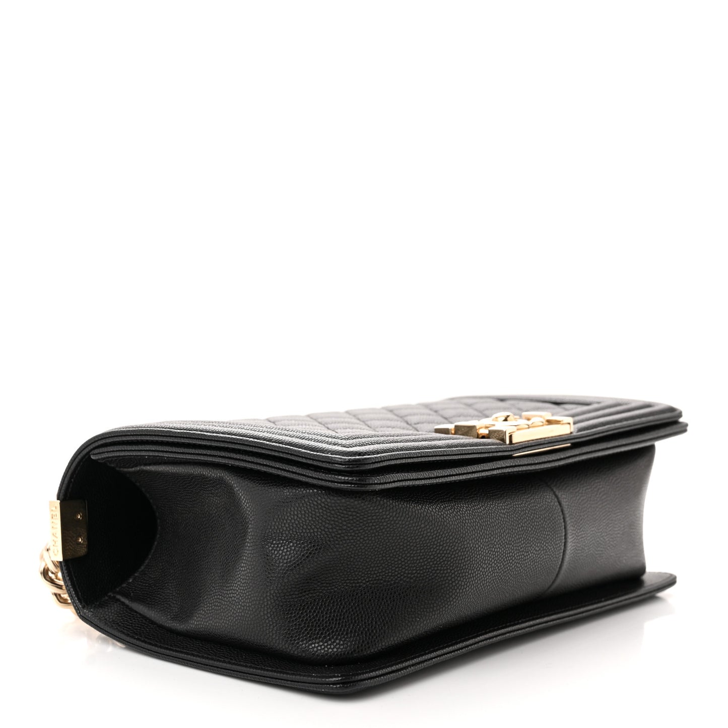 Caviar Quilted Medium Boy Flap Black