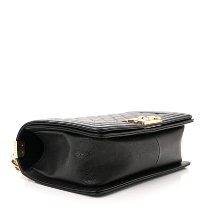 Chanel Caviar Quilted Medium Boy Flap Black 4 of 11