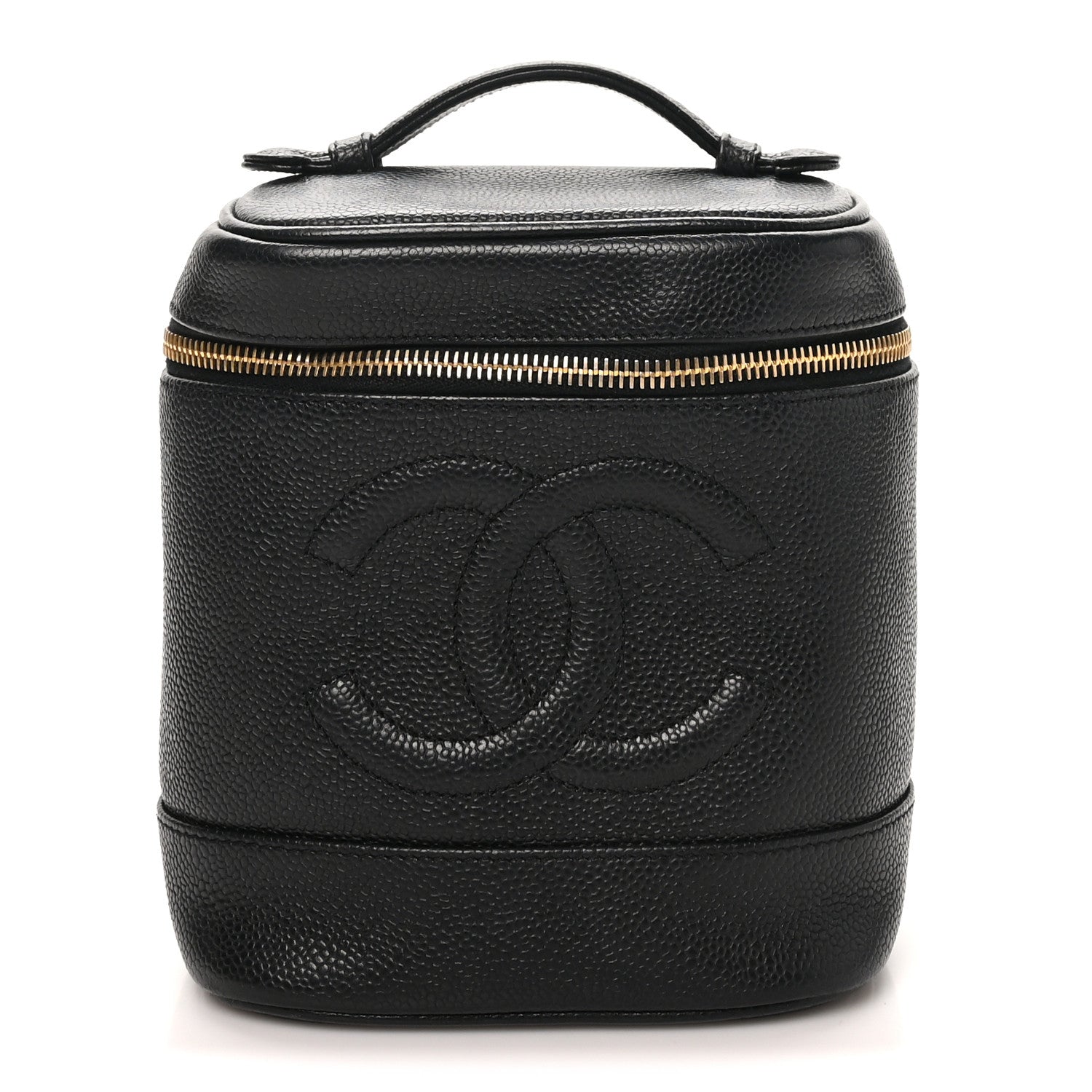 Chanel Caviar Vanity Cosmetic Case Black 1 of 8