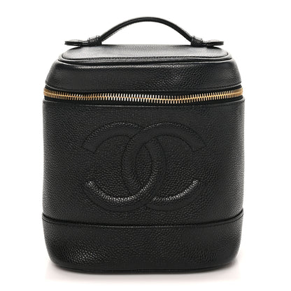 Chanel Caviar Vanity Cosmetic Case Black 1 of 8