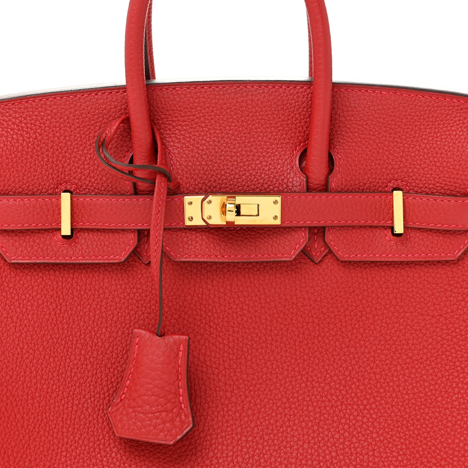 Hermes Togo Birkin 25 Rouge Vif 8 of 11