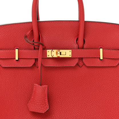 Hermes Togo Birkin 25 Rouge Vif 8 of 11